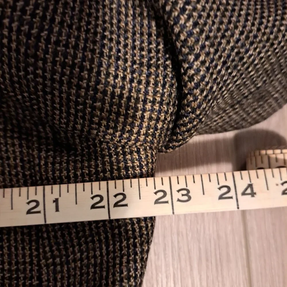 Vintage Chaps Ralph Lauren Men's Wool Blazer Tweed Multicolor 42T Canada FLAW